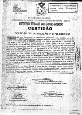 NÚMERO DA CERTIDÃO: 04725-0CD.2.008