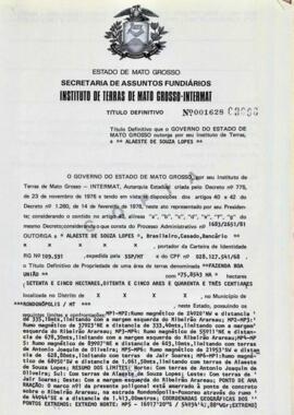 NÚMERO DO TÍTULO: 001628