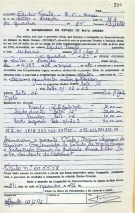 NÚMERO DO TÍTULO: 005558