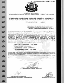 NÚMERO DO TÍTULO: 10481