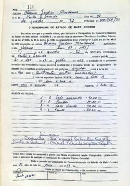 NÚMERO DO TÍTULO: SEM DADOS