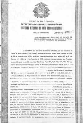 NÚMERO DO TÍTULO: 002279