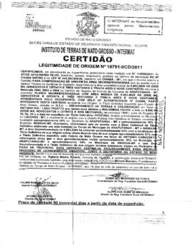 NÚMERO DA CERTIDÃO: 10791-0CD-2011