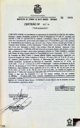 NÚMERO DA CERTIDÃO: 227.94