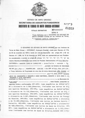 NÚMERO DO TÍTULO: 000187