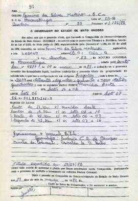 NÚMERO DO TÍTULO: SEM DADOS