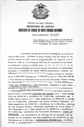 NÚMERO DO TÍTULO: 01329