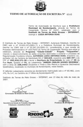 NÚMERO DO TERMO: 6545