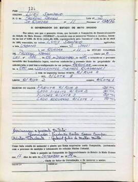 NÚMERO DO TÍTULO: SEM DADOS