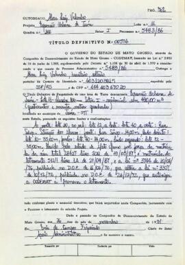 NÚMERO DO TÍTULO: 00574