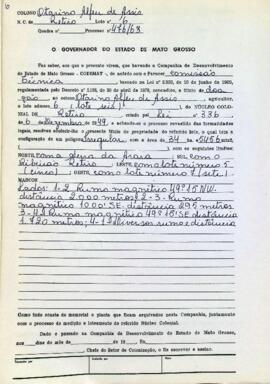 NÚMERO DO TÍTULO: SEM DADOS