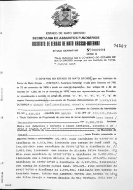 NÚMERO DO TÍTULO: 000904