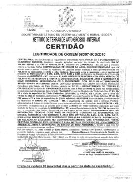 NÚMERO DA CERTIDÃO: 08307-5CD.2010