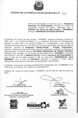 NÚMERO DO TERMO: 7122