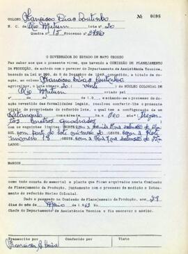 NÚMERO DO TÍTULO: SEM DADOS