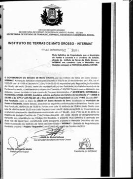 NÚMERO DO TÍTULO: 3501