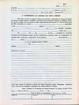 NÚMERO DO TÍTULO: SEM DADOS