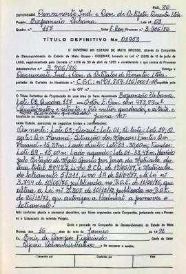 NÚMERO DO TÍTULO: 02953