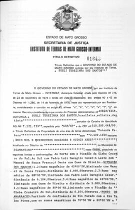 NÚMERO DO TÍTULO: 01643
