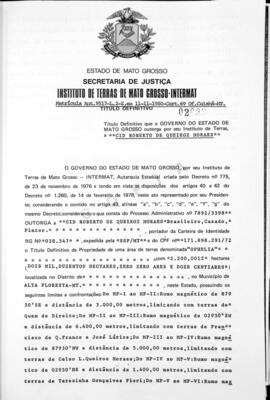 NÚMERO DO TÍTULO: 02033