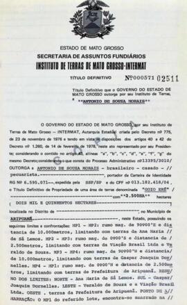 NÚMERO DO TÍTULO: 000571