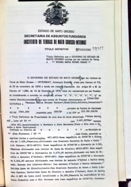 NÚMERO DO TÍTULO: 000286