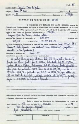 NÚMERO DO TÍTULO: 00491