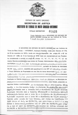 NÚMERO DO TÍTULO: 01425