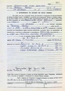 NÚMERO DO TÍTULO: SEM DADOS