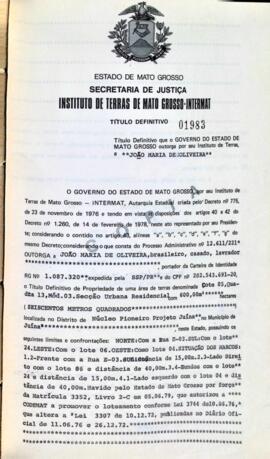 NÚMERO DO TÍTULO: 01983