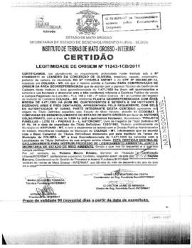 NÚMERO DA CERTIDÃO: 11243-1CD.2011