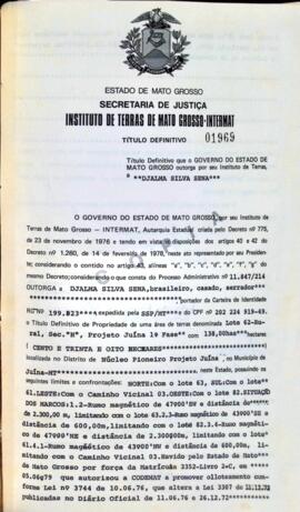 NÚMERO DO TÍTULO: 01969