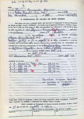 NÚMERO DO TÍTULO: SEM DADOS