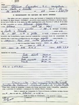 NÚMERO DO TÍTULO: SEM DADOS