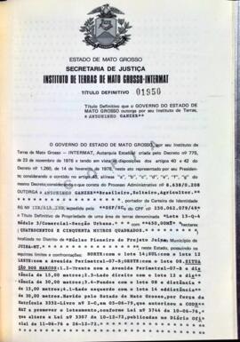 NÚMERO DO TÍTULO: 01950