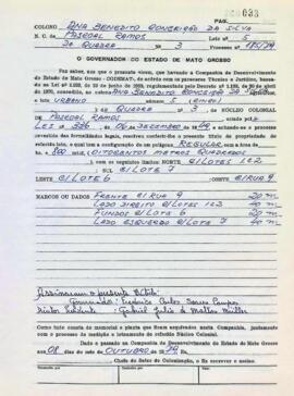 NÚMERO DO TÍTULO: SEM DADOS