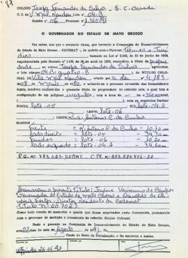 NÚMERO DO TÍTULO: 007023