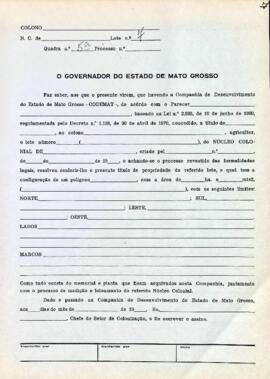 NÚMERO DO TÍTULO: SEM DADOS