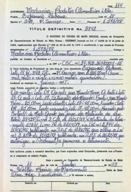 NÚMERO DO TÍTULO: 3842