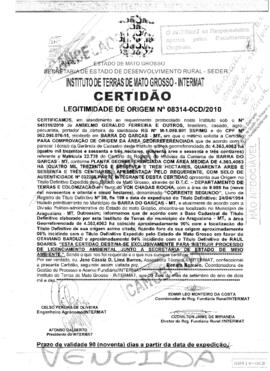 NÚMERO DA CERTIDÃO: 08314-0CD.2010