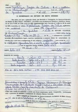 NÚMERO DO TÍTULO: 007340