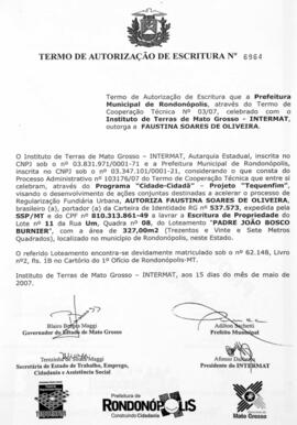 NÚMERO DO TERMO: 6964