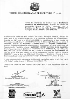 NÚMERO DO TERMO: 6197