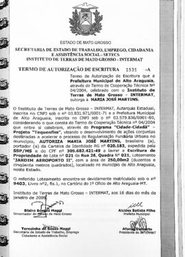NÚMERO DO TERMO: 1539-A