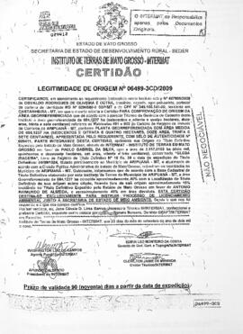 NÚMERO DA CERTIDÃO: 06499-3CD.2009