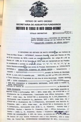 NÚMERO DO TÍTULO: 000259