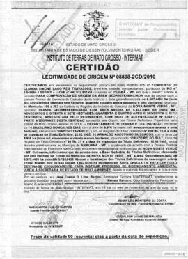 NÚMERO DA CERTIDÃO: 08808-2CD.2010
