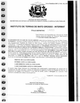NÚMERO DO TÍTULO: 14221