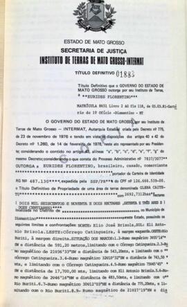 NÚMERO DO TÍTULO: 01888
