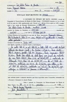 NÚMERO DO TÍTULO: 00616